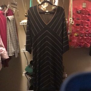 Frouncy sweater dress